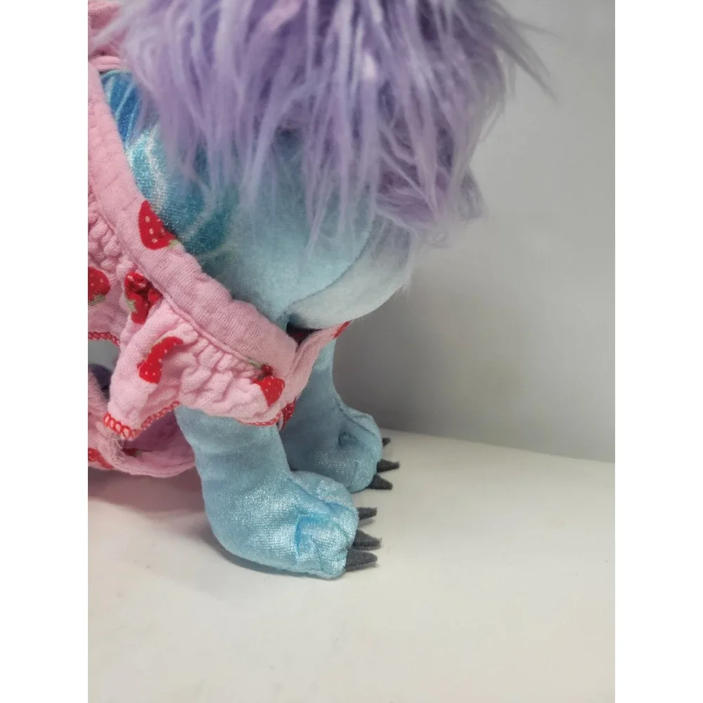 Dog Cat Pet Strawberry Print Harness Dress‎ Pink Red Size S